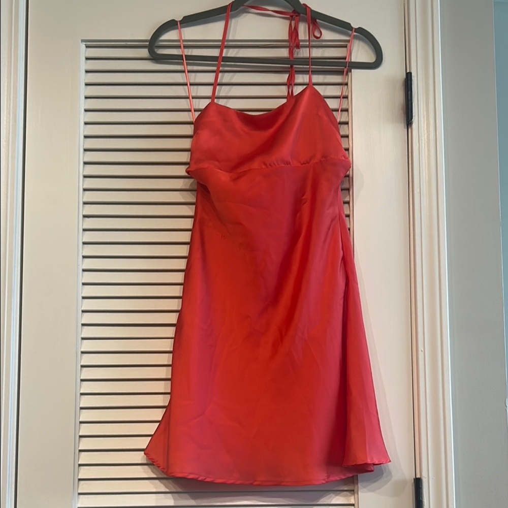 HYFVE Vibrant Red Satin Chemise